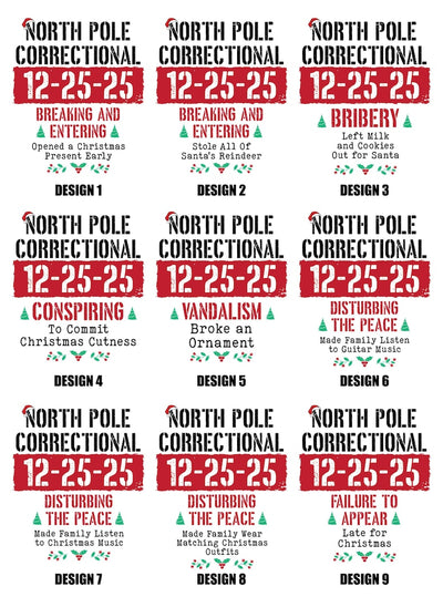 Custom North Pole Correctional Quotes Hoodie, Funny Family Matching Christmas Hoodie, North Pole Correctional Hoodie
