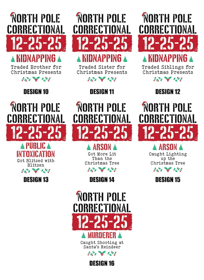 Custom North Pole Correctional Quotes Hoodie, Funny Family Matching Christmas Hoodie, North Pole Correctional Hoodie