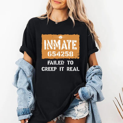 Custom Basketball Softball Halloween Short Sleeve Shirt, Inmate Matching Halloween Sport Short Sleeve Shirt, Team Halloween Costume Tee