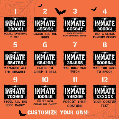 Custom Basketball Softball Halloween Short Sleeve Shirt, Inmate Matching Halloween Sport Short Sleeve Shirt, Team Halloween Costume Tee