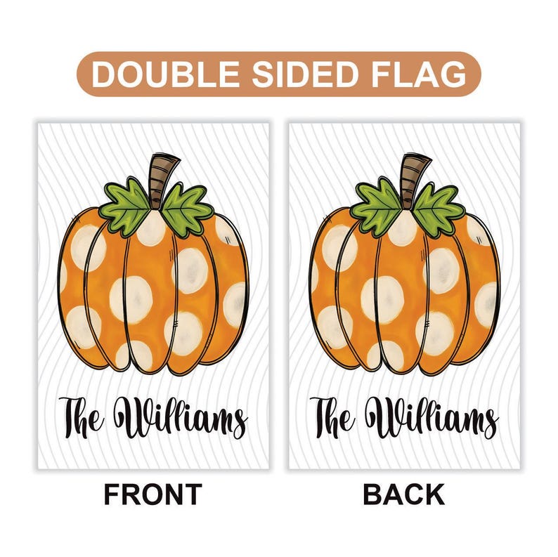 Pumpkin Garden Flag, Fall Outdoor Yard Decoration, Thanksgiving Welcome Sign, Autumn Patio Accent, Weather-Resistant Harvest Garden Decor