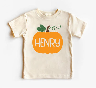 Personalized Pumpkin Baby Bodysuit, Custom Fall Baby Shirt, Cute Fall Toddler Shirt, Pumpkin Baby Tee, Autumn Baby Outfit, Thanksgiving Gift