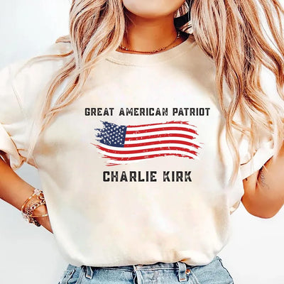 Justice for Charlie Short Sleeve Shirt, A True Patriot Charlie Kirk Short Sleeve Shirt, Charlie Kirk Is My Hero Tee, Charlie Kirk Freedom Short Sleeve Shirt