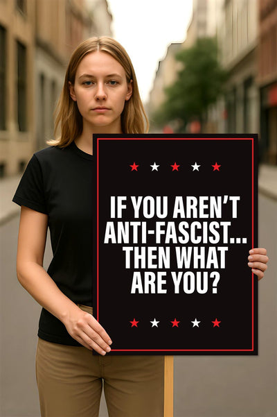 No Kings In America Protest Sign, Anti-Trump Resistance, Democracy Not Oligarchy Political Activist Poster, Resist Fascism Rally Sign