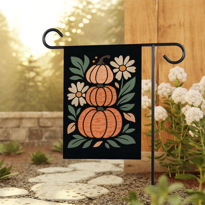 Anti-Trump Autumn Pumpkin Protest Garden Flag, Thanksgiving Resist Fascism Yard Flag, Subtle Political Decor, Harvest Fall Outdoor Flag