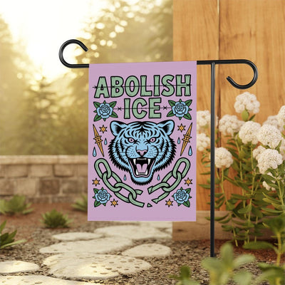 Abolish ICE Garden Flag, Double Sided, Keep the Immigrants, Deport the Racists Flag, Anti-Trump, Resist Racism Flag, Resist Fascism Flag