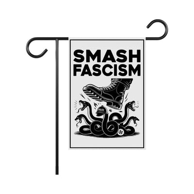 FIGHT FASCISM Garden Flag, 12x18 Inch Double Sided, No Kings In America Protest, Anti-Trump Flag, Resist Racism, Resist Fascism Flag