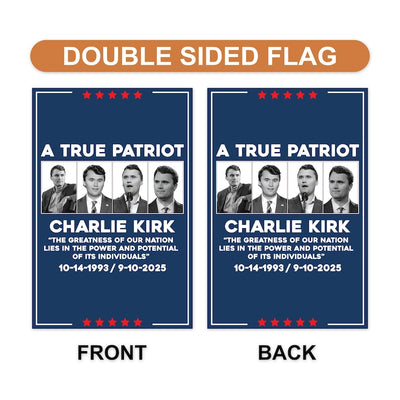 Justice for Charlie Garden Flag, Charlie Kirk Patriot Yard Flag, Conservative Political Statement Outdoor Flag, Right-Wing Rally Banner