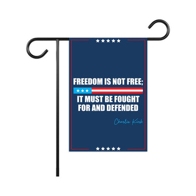 Justice for Charlie Garden Flag, Charlie Kirk Patriot Yard Flag, Conservative Political Statement Outdoor Flag, Right-Wing Rally Banner