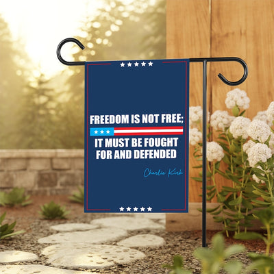 Justice for Charlie Garden Flag, Charlie Kirk Patriot Yard Flag, Conservative Political Statement Outdoor Flag, Right-Wing Rally Banner