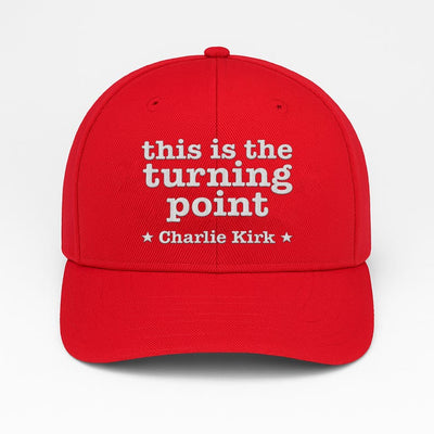 Justice for Charlie Embroidered Hat, This Is The Turning Point Quote Cap, Political Protest Hat, Patriot Statement, Charlie Kirk Support Hat