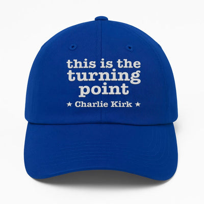 Justice for Charlie Embroidered Hat, This Is The Turning Point Quote Cap, Political Protest Hat, Patriot Statement, Charlie Kirk Support Hat