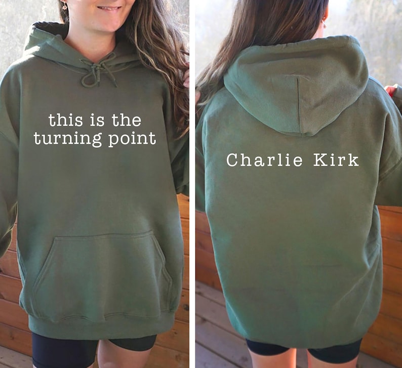 This Is The Turning Point Hoodie, A True Patriot Charlie Kirk Hoodie, Charlie Kirk Is My Hero Hoodie