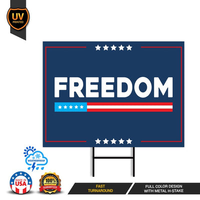 Justice for Charlie Yard Sign, A True Patriot Charlie Kirk Sign, Charlie Kirk Is My Hero Sign, Charlie Kirk Freedom Sign with Metal H-Stake