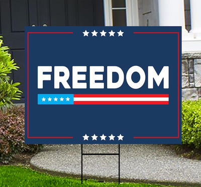 Justice for Charlie Yard Sign, A True Patriot Charlie Kirk Sign, Charlie Kirk Is My Hero Sign, Charlie Kirk Freedom Sign with Metal H-Stake
