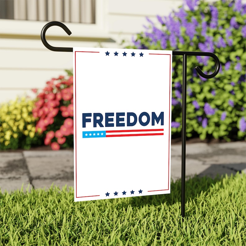 Justice for Charlie Garden Flag, A True Patriot Charlie Kirk Yard Flag, Charlie Kirk Is My Hero Outdoor Flag, Charlie Kirk Freedom Flag
