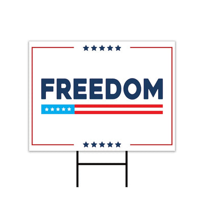 Justice for Charlie Yard Sign, A True Patriot Charlie Kirk Sign, Charlie Kirk Is My Hero Sign, Charlie Kirk Freedom Sign with Metal H-Stake