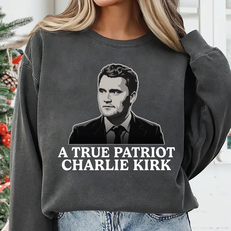 Justice for Charlie Sweatshirt, A True Patriot Charlie Kirk SweatShirt, Charlie Kirk Is My Hero SweatShirt