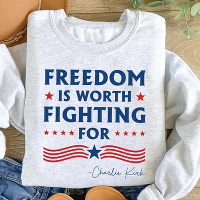 Justice for Charlie Sweatshirt, A True Patriot Charlie Kirk SweatShirt, Charlie Kirk Is My Hero SweatShirt