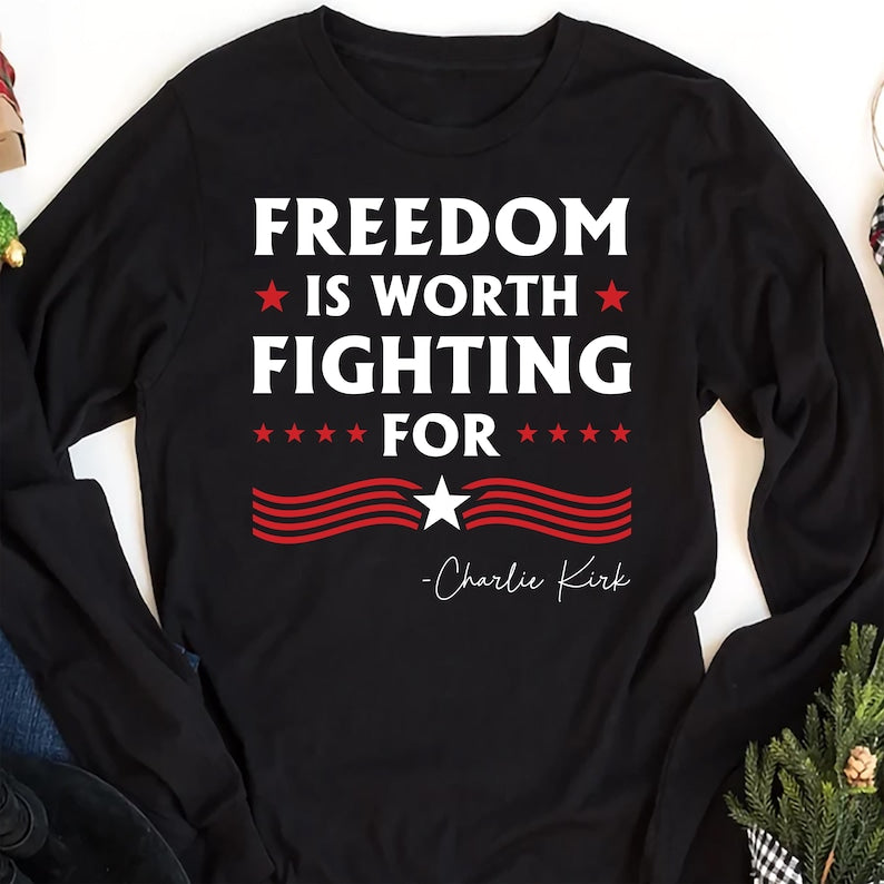 Justice for Charlie Long Sleeve Shirt, A True Patriot Charlie Kirk Long Sleeve Shirt, Charlie Kirk Is My Hero Tee,