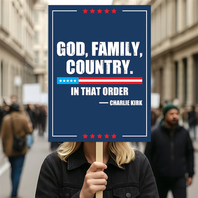 Justice for Charlie Protest Sign, A True Patriot Charlie Kirk Sign, Charlie Kirk Is My Hero, Charlie Kirk Freedom Political Poster Sign