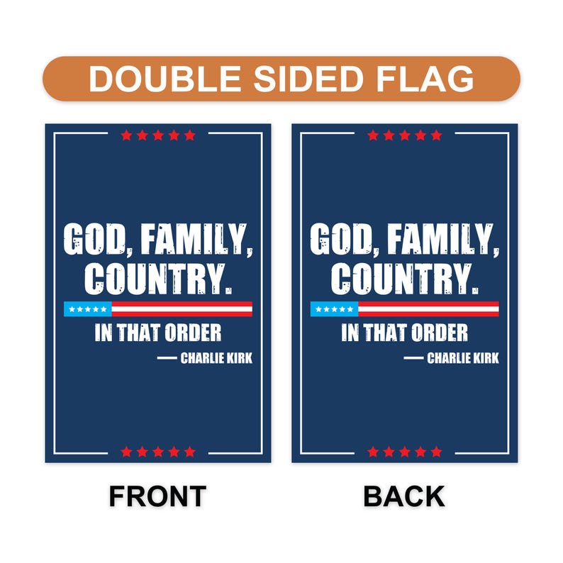 Justice for Charlie Garden Flag, A True Patriot Charlie Kirk Yard Flag, Charlie Kirk Is My Hero Outdoor Flag, Charlie Kirk Freedom Flag