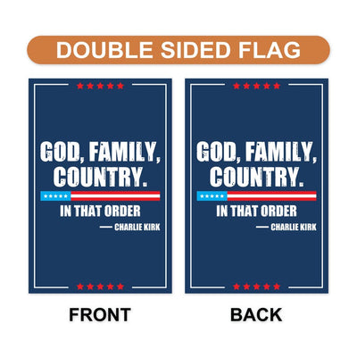 Justice for Charlie Garden Flag, A True Patriot Charlie Kirk Yard Flag, Charlie Kirk Is My Hero Outdoor Flag, Charlie Kirk Freedom Flag