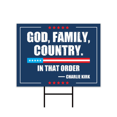 Justice for Charlie Yard Sign, A True Patriot Charlie Kirk Sign, Charlie Kirk Is My Hero Sign, Charlie Kirk Freedom Sign with Metal H-Stake
