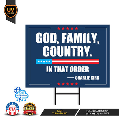 Justice for Charlie Yard Sign, A True Patriot Charlie Kirk Sign, Charlie Kirk Is My Hero Sign, Charlie Kirk Freedom Sign with Metal H-Stake