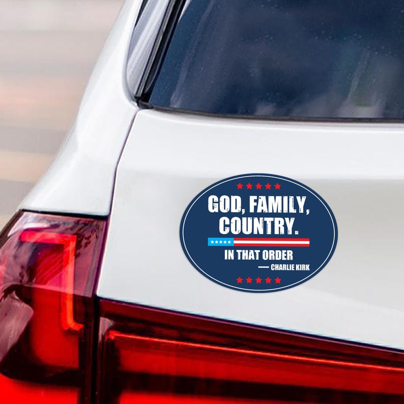 Justice for Charlie Political Protest Magnet, A True Patriot Charlie Kirk, Charlie Kirk Is My Hero, Charlie Kirk Freedom Magnet, 6" x 4.5"