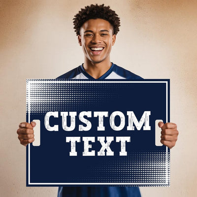 Custom Cheer Signs for School Spirit, Personalized Cheerleading Rally Signs with Handle, Pep Rally Sports Team Chant & Game Day Support Sign