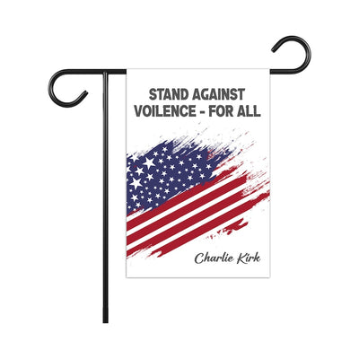 Justice for Charlie Garden Flag, A True Patriot Charlie Kirk Yard Flag, Charlie Kirk Is My Hero Outdoor Flag, Charlie Kirk Freedom Flag