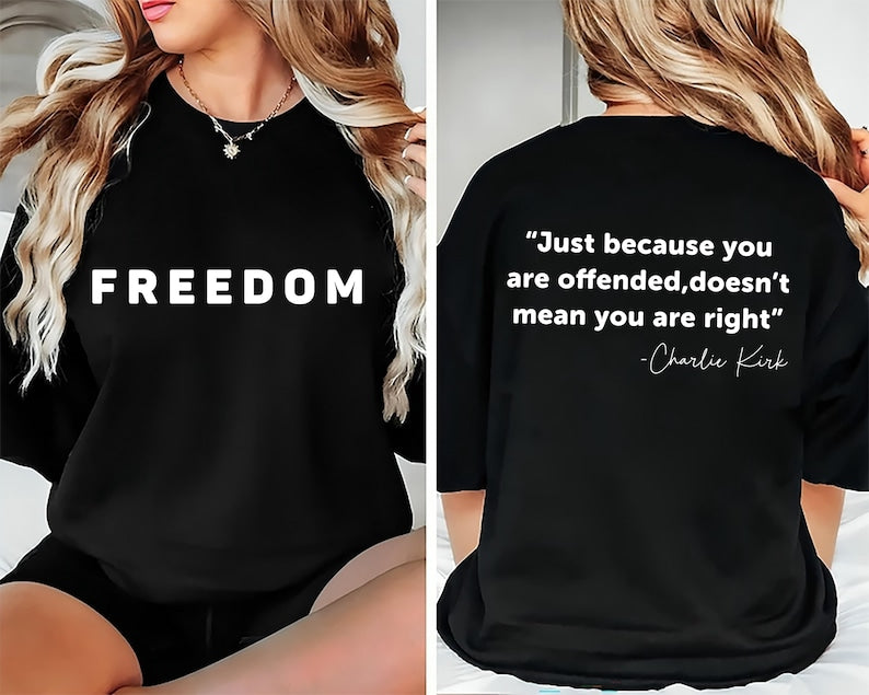 Charlie Kirk Freedom Short Sleeve Shirt, A True Patriot Charlie Kirk Short Sleeve Shirt, Charlie Kirk Is My Hero Tee