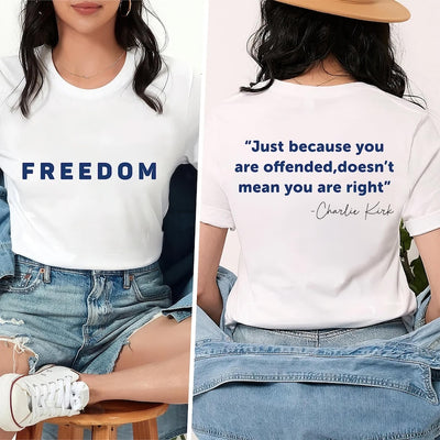 Charlie Kirk Freedom Short Sleeve Shirt, A True Patriot Charlie Kirk Short Sleeve Shirt, Charlie Kirk Is My Hero Tee