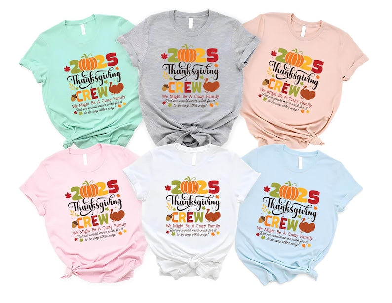 Thanksgiving Family Matching Short Sleeve Shirt 2025, Fall Holiday Short Sleeve Shirt, Family Outfit, Autumn Matching Tee, Unisex Turkey Day Short Sleeve Shirt