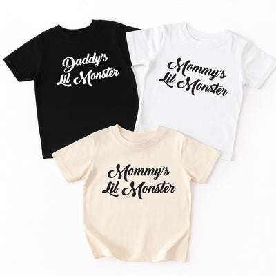 Girls Halloween Costume Shirt, Mommy’s Lil Monster Baby Shirt, Toddler Girl Halloween Outfit Tee