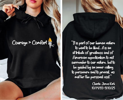 Charlie Kirk Freedom Hoodie, A True Patriot Charlie Kirk Hoodie, Charlie Kirk Is My Hero Hoodie
