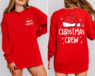 Custom Christmas Crew Sweatshirt, Personalized Christmas Party SweatShirt, Christmas Family Matching SweatShirt