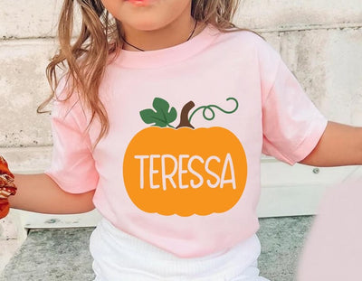 Personalized Pumpkin Baby Bodysuit, Custom Fall Baby Shirt, Cute Fall Toddler Shirt, Pumpkin Baby Tee, Autumn Baby Outfit, Thanksgiving Gift
