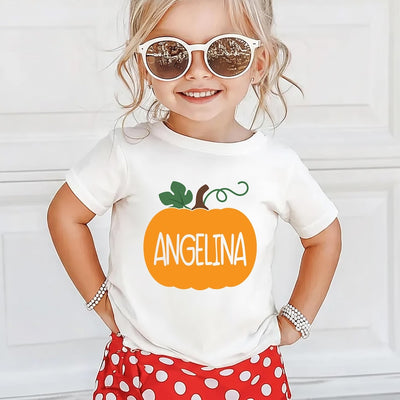 Personalized Pumpkin Baby Bodysuit, Custom Fall Baby Shirt, Cute Fall Toddler Shirt, Pumpkin Baby Tee, Autumn Baby Outfit, Thanksgiving Gift