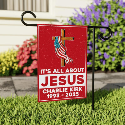 Justice for Charlie Garden Flag, A True Patriot Charlie Kirk Yard Flag, Charlie Kirk Is My Hero Outdoor Flag, Charlie Kirk Freedom Flag