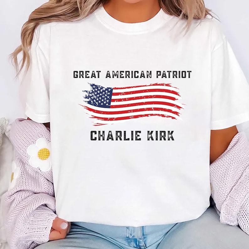 Justice for Charlie Short Sleeve Shirt, A True Patriot Charlie Kirk Short Sleeve Shirt, Charlie Kirk Is My Hero Tee, Charlie Kirk Freedom Short Sleeve Shirt