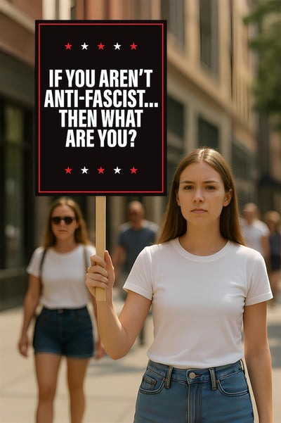No Kings In America Protest Sign, Anti-Trump Resistance, Democracy Not Oligarchy Political Activist Poster, Resist Fascism Rally Sign
