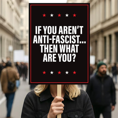 No Kings In America Protest Sign, Anti-Trump Resistance, Democracy Not Oligarchy Political Activist Poster, Resist Fascism Rally Sign