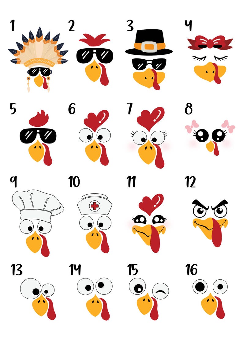 Custom Funny Turkey Face Hoodie, Personalized Name Thanksgiving Shirt, Group Hoodie, Custom Family Turkey Hoodie