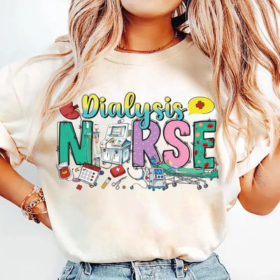 Dialysis Nurse Short Sleeve Shirt, Nephrology Tech Gift Shirt, Nurse Appreciation Tee, Dialysis RN Short Sleeve Shirt, Nephrology Nurse Short Sleeve  Shirt