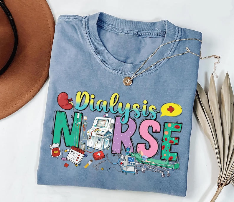 Dialysis Nurse Short Sleeve Shirt, Nephrology Tech Gift Shirt, Nurse Appreciation Tee, Dialysis RN Short Sleeve Shirt, Nephrology Nurse Short Sleeve  Shirt
