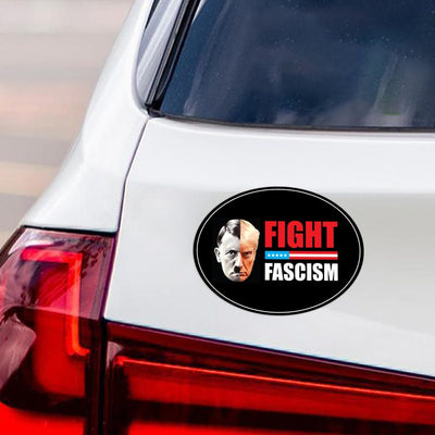 FIGHT FASCISM Magnet, No Kings In America Protest, Anti-Trump, Resist Racism Car Magnet, Resist Fascism Vehicle Magnet, 6" x 4.5"