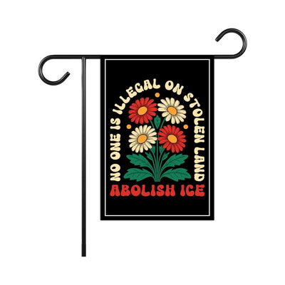 Abolish ICE Garden Flag, Double Sided, Keep the Immigrants, Deport the Racists Flag, Anti-Trump, Resist Racism Flag, Resist Fascism Flag