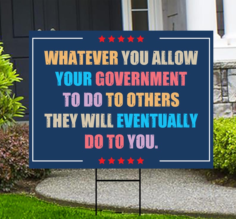 Abolish ICE Yard Sign, Keep the Immigrants, Deport the Racists Lawn Sign, Anti-Trump, Resist Fascism Yard Sign with Metal H-Stake